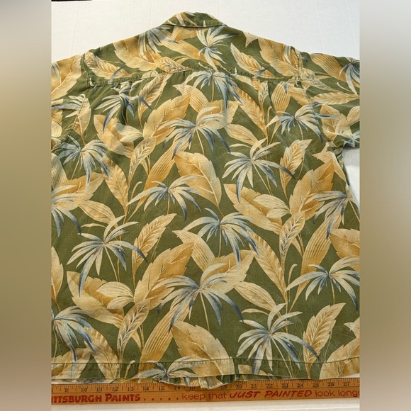 Tommy Bahama Hawaiian 100% Silk Short Sleeve Floral Size X-Large - Picture 6 of 10
